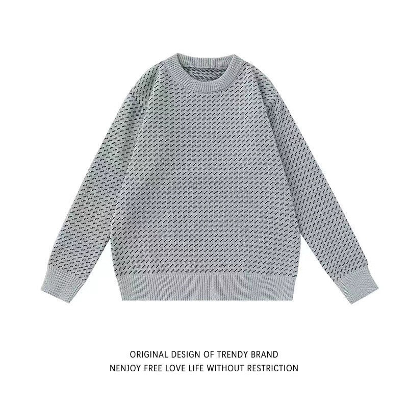 Damen Modischer Grobstrickpullover mit kreativem Muster Shop Nory