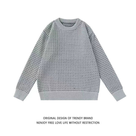 Damen Modischer Grobstrickpullover mit kreativem Muster Shop Nory