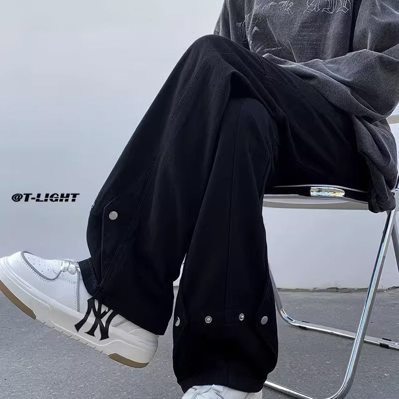 Damen Lässige Weitgeschnittene Chino-Hose Shop Nory