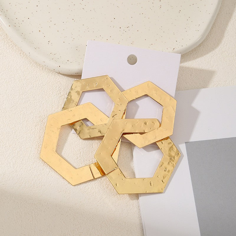 Damen Ohrringe im künstlerischen, geometrischen Design Shop Nory