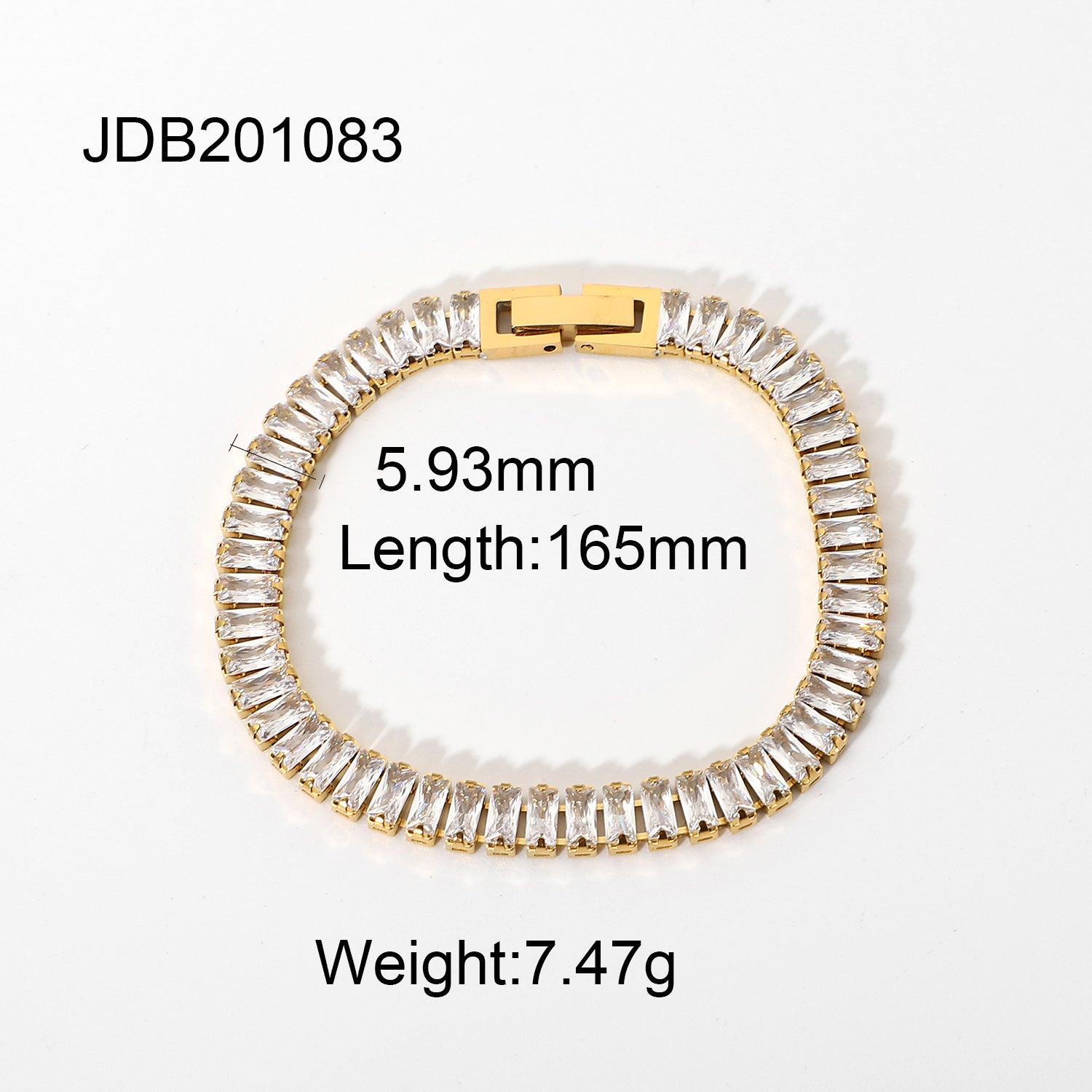 Damen Armband mit funkelnden Zirkonia und hypoallergenem Edelstahl Shop Nory