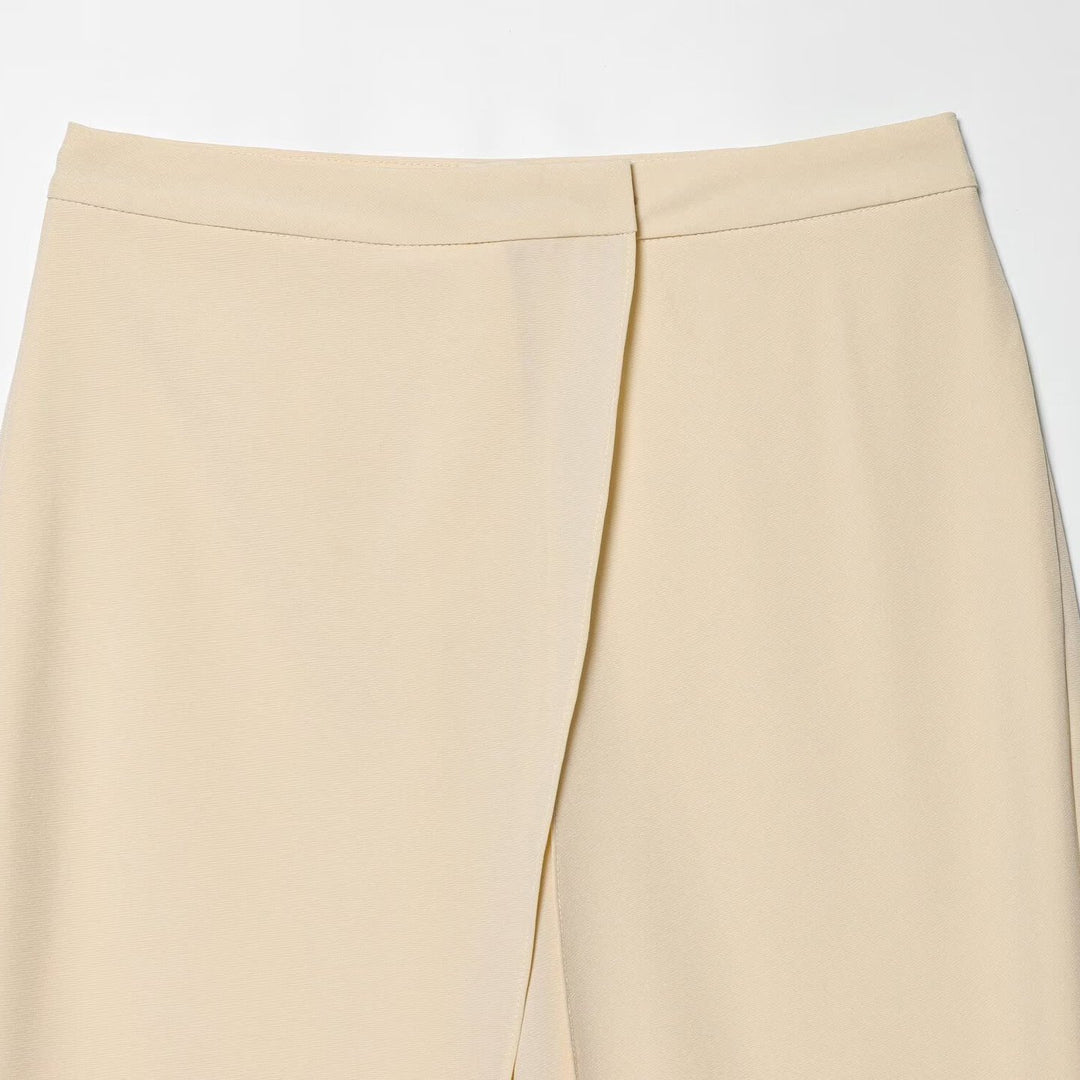 Damen Cropped Palazzo‑Hose mit Tulpenüberlappung und hohem Bund Shop Nory