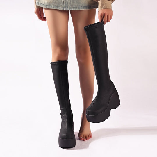 Damen High-Performance Plateau-Stiefel mit ergonomischem Design und rutschfester Sohle