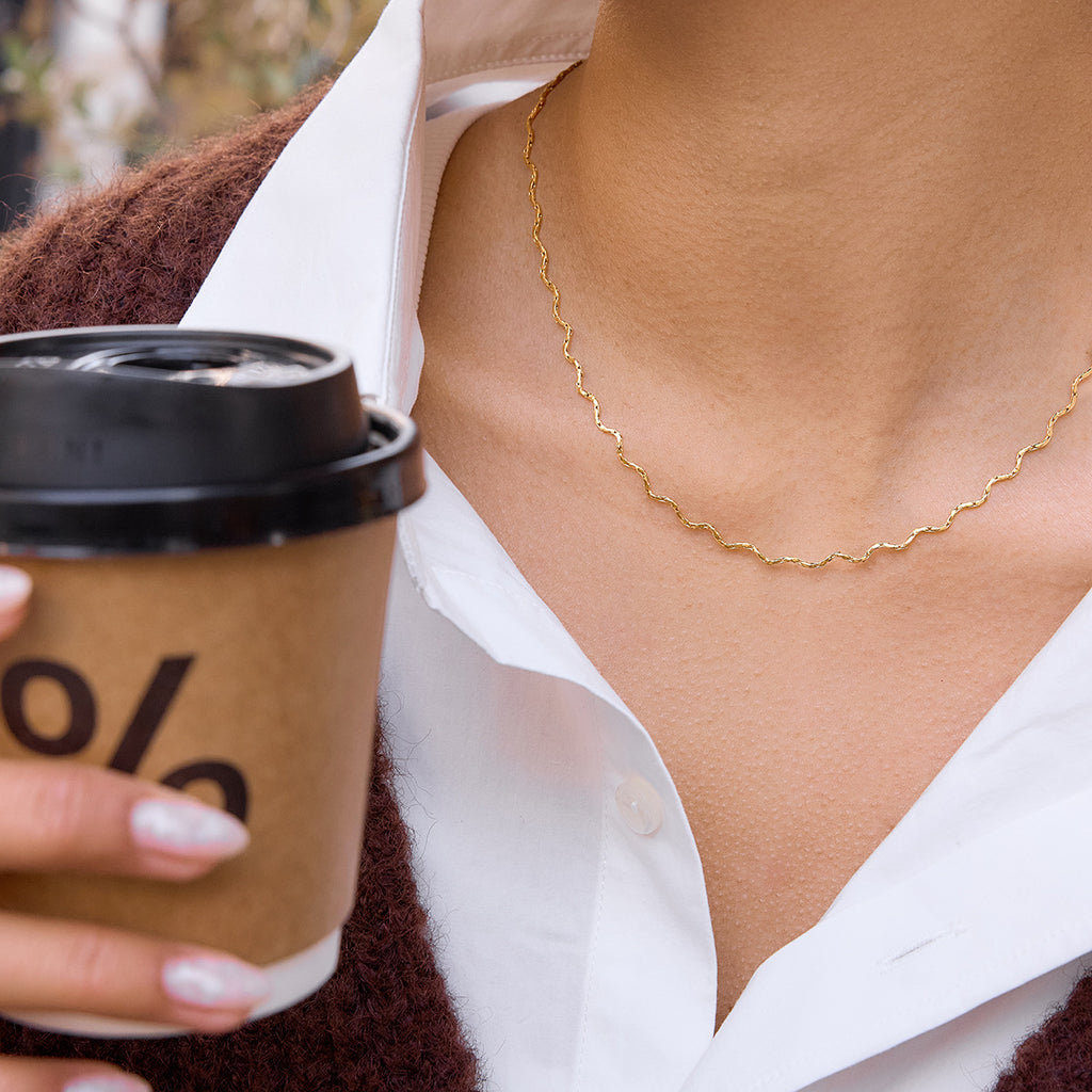 Damen Kette mit verlängerbarem Design aus hypoallergenem Edelstahl Shop Nory