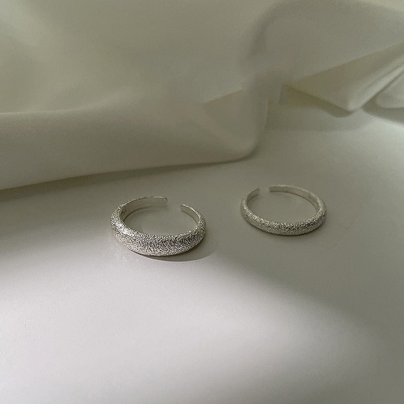 Damen Offener Ring mit strukturiertem Oberflächenfinish Shop Nory