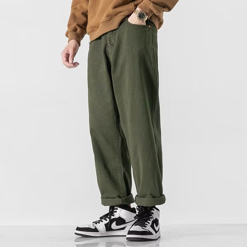 Herren Lässige Weitgeschnittene Chino-Hose Shop Nory