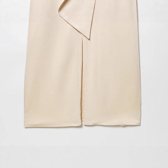 Damen Langes Hemdblusen-Kleid mit Schleifenkragen und Kimonoärmeln Shop Nory
