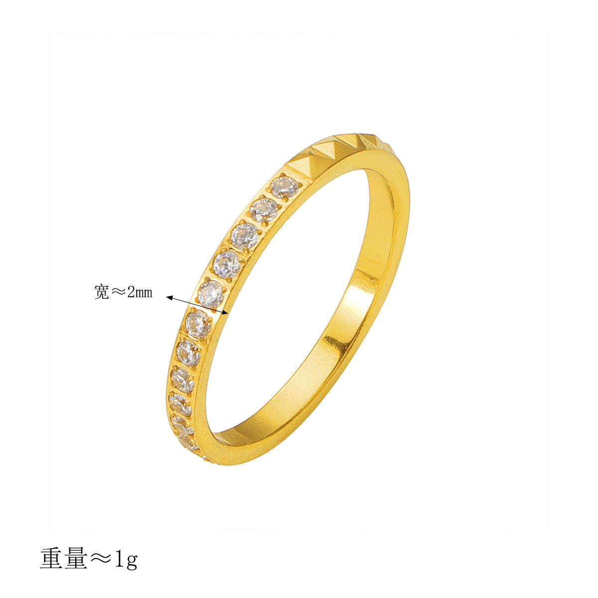 Damen eleganter Ring mit geometrischem Design und funkelnden Zirkonia Shop Nory