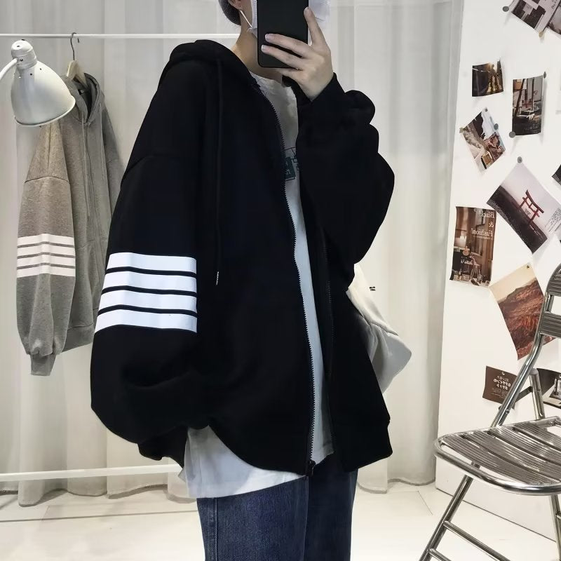 Unisex Bequeme Oversized Kapuzenjacke mit strukturiertem Design Shop Nory