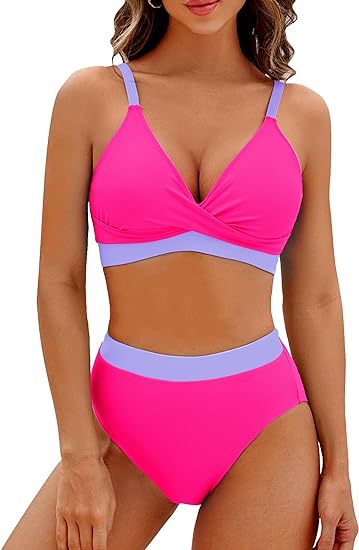 Damen Sportlicher hochtaillierter Bikini