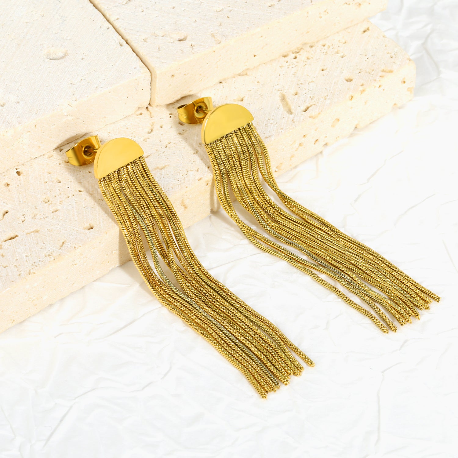 Damen Hängende Ohrringe mit Ägyptischem Muschel-Design aus hochwertigem Edelstahl Shop Nory