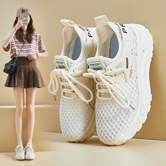 Damen Atmungsaktive Speed-Sneaker mit rutschfester Sohle und innovativer Oberflächenstruktur Shopnory