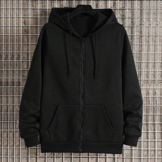Unisex Zip-Hoodie mit verdecktem Reißverschluss, minimalistischer Silhouette und angerautem Innenfutter Shop Nory