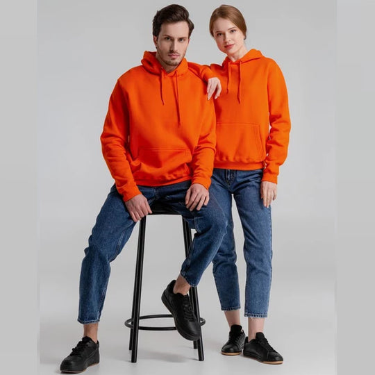 Unisex nan minimalistischer Heavyweight Kapuzenpullover aus French‑Terry mit verdeckter Kängurutasche und schmaler Silhouette Shop Nory