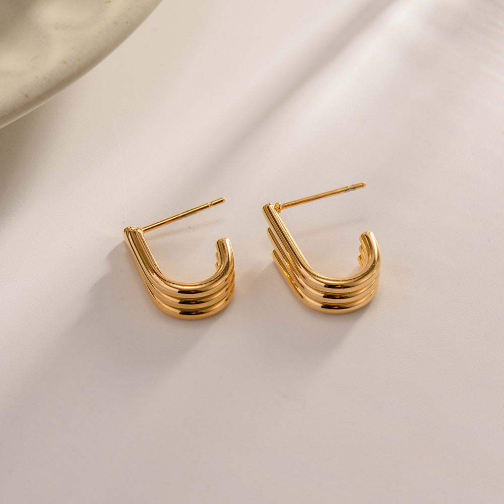 Damen Ohrhänger im eleganten, geschwungenen Design Shop Nory