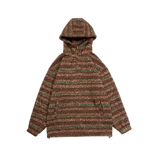 Unisex Strick-Hoodie im Oversize‑Cut mit halbem Reißverschluss Shop Nory