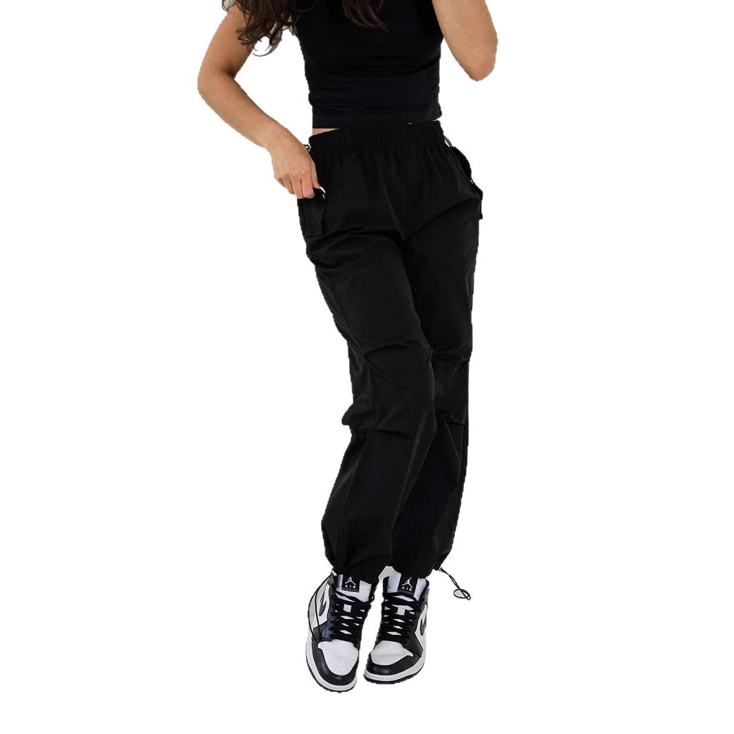 Damen Cargo-Jogginghose mit elastischem Bund und Kordelzug Shop Nory