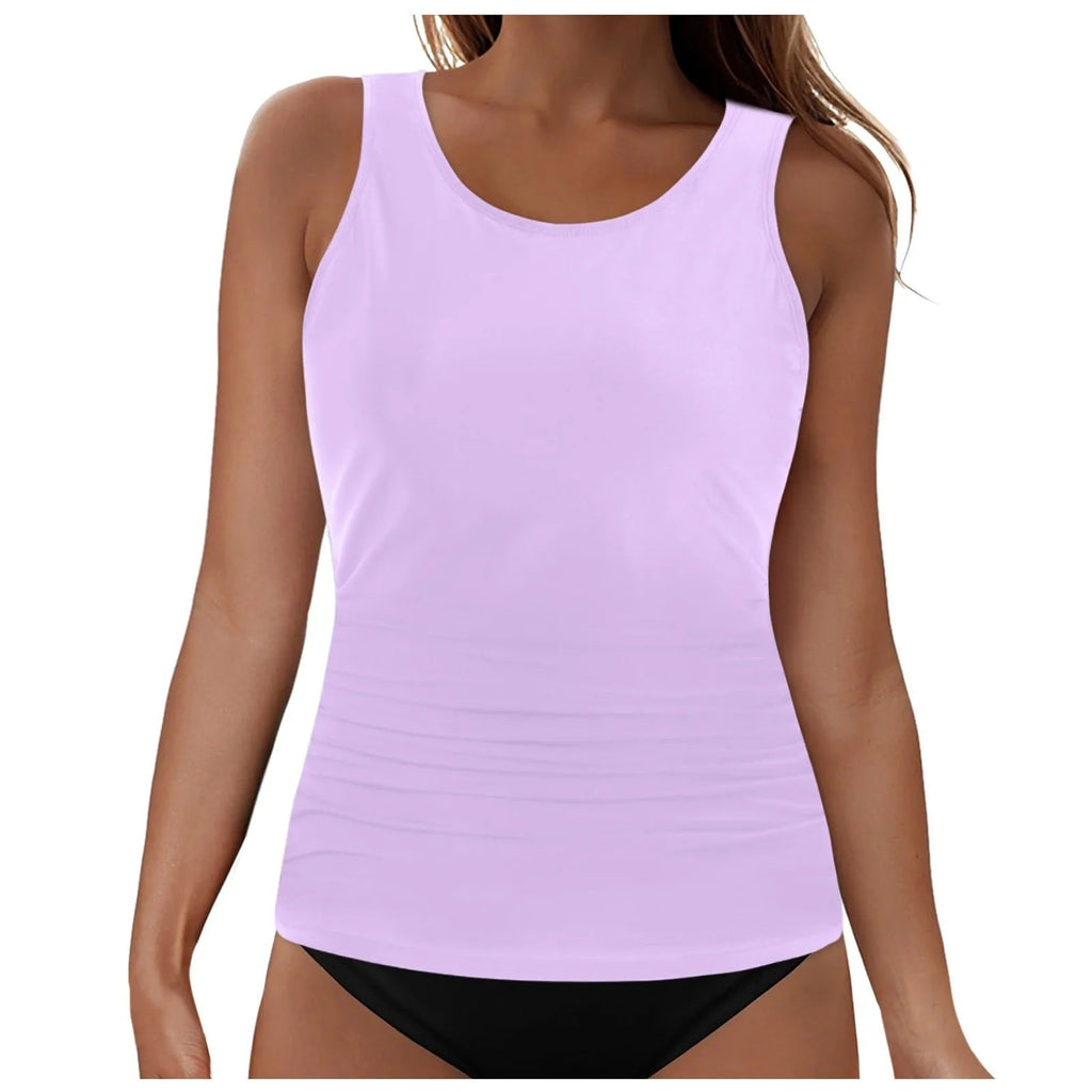 Damen Tankini-Oberteil mit Raffung