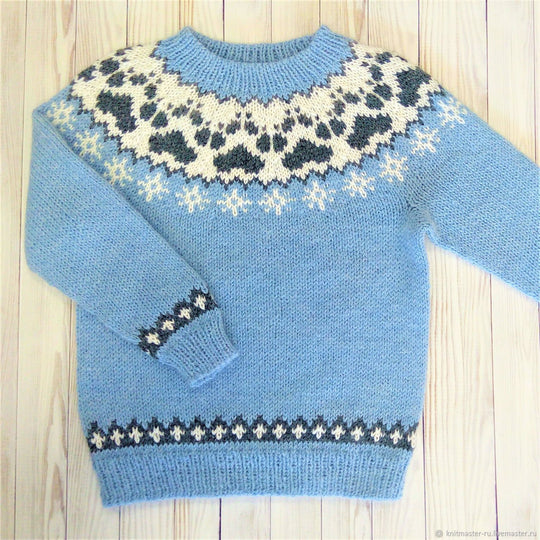Damen nan Norwegerpullover aus Wollmix mit Rundhalsausschnitt und traditionellem Fair-Isle-Yoke Shop Nory
