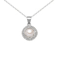Damen Halskette mit luxuriösem Perlendesign und funkelnden Zirkonia Shop Nory