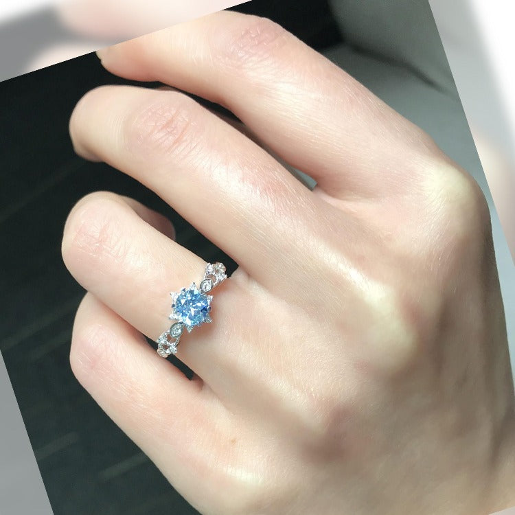 Damen Verlobungsring mit kunstvollem Edelsteindesign Shop Nory