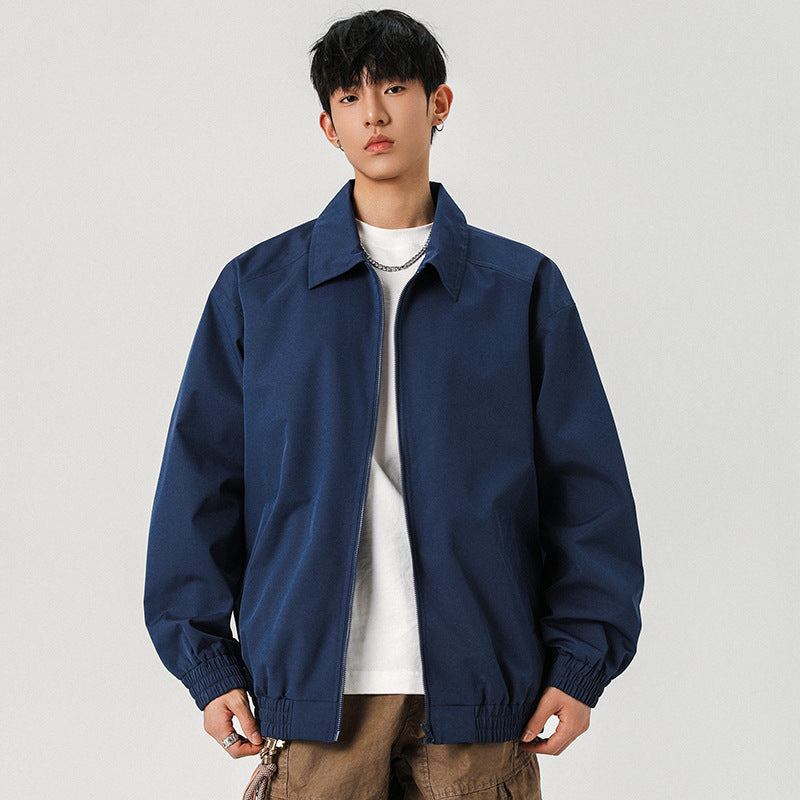 Herren Legere Übergangsjacke mit Reißverschluss und elastischem Saum Shop Nory