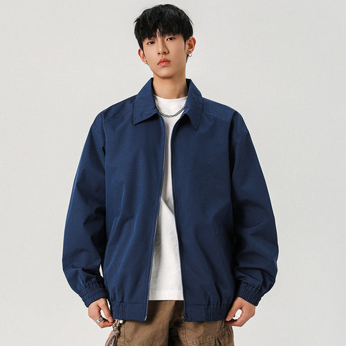 Herren Legere Übergangsjacke mit Reißverschluss und elastischem Saum Shop Nory