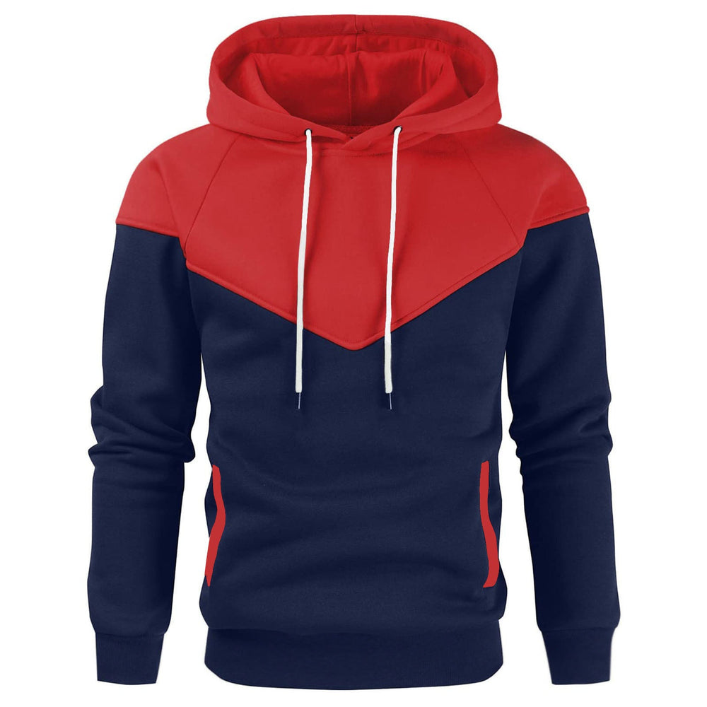 Herren modischer Hoodie mit innovativem Patchwork-Design