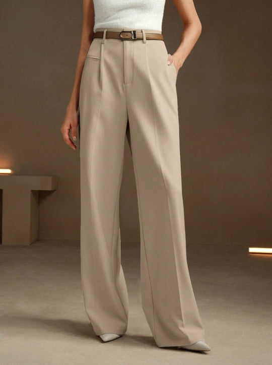 Damen Weite und elegante Anzughose mit hohen Bund