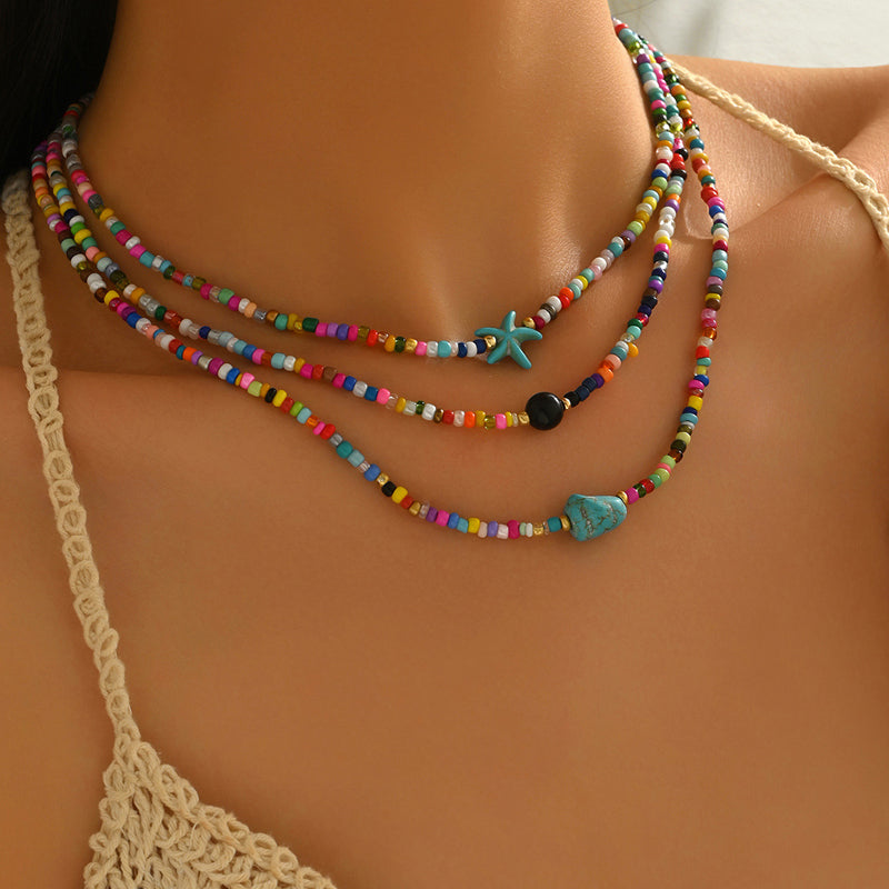 Böhmische Bunte Perlenkette | Shop Nory