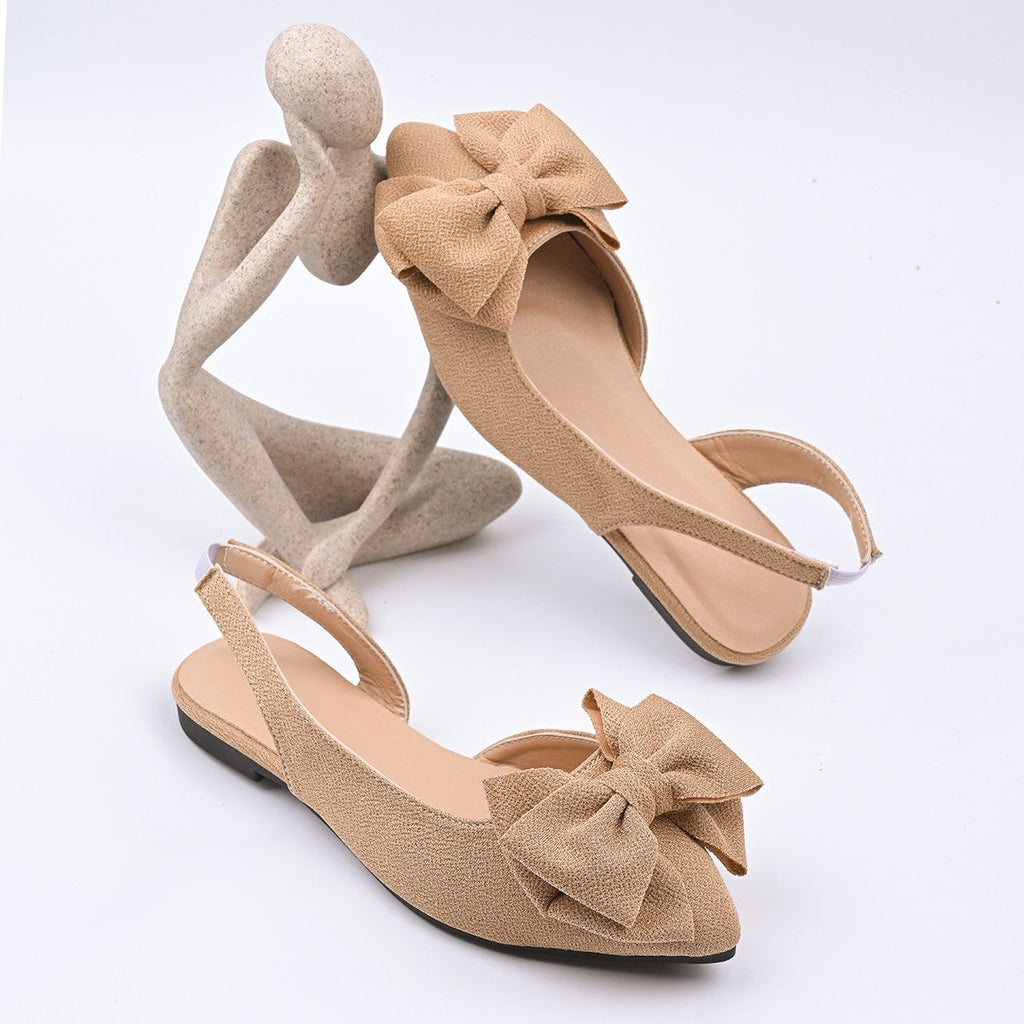 Damen Slipper mit dekorativem Schleifen-Detail Shopnory