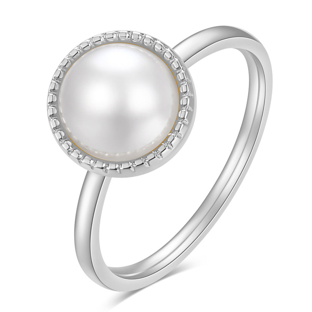 Damen Ring mit elegantem Perlen-Centerstück Shop Nory