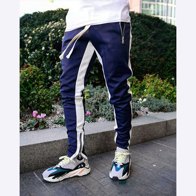 Herren Sportliche Slim-Fit Jogginghose mit Seitentaschen