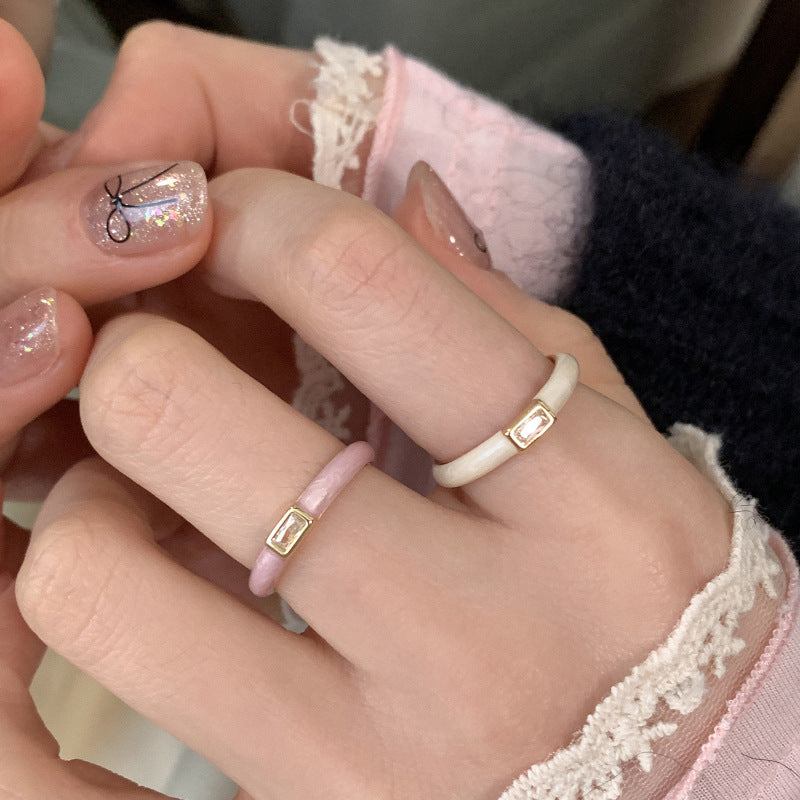 Damen Offener Ring mit elegantem Edelstein-Akzent Shop Nory