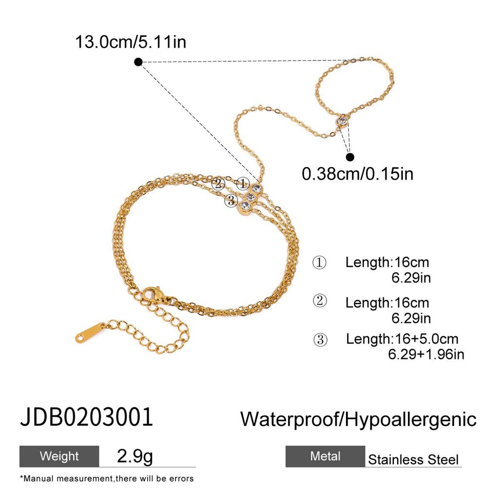 Damen Armband mit grünem Kristallanhänger und wasserfestem Design Shop Nory