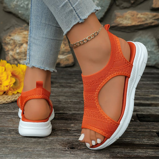 Damen Atmungsaktive Sport-Sandalen mit elastischem Obermaterial und rutschfester Sohle