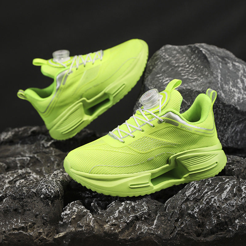 Damen Sportliche Mesh-Laufsneaker mit Drehverschluss und gedämpfter Plateausohle Shopy Nory