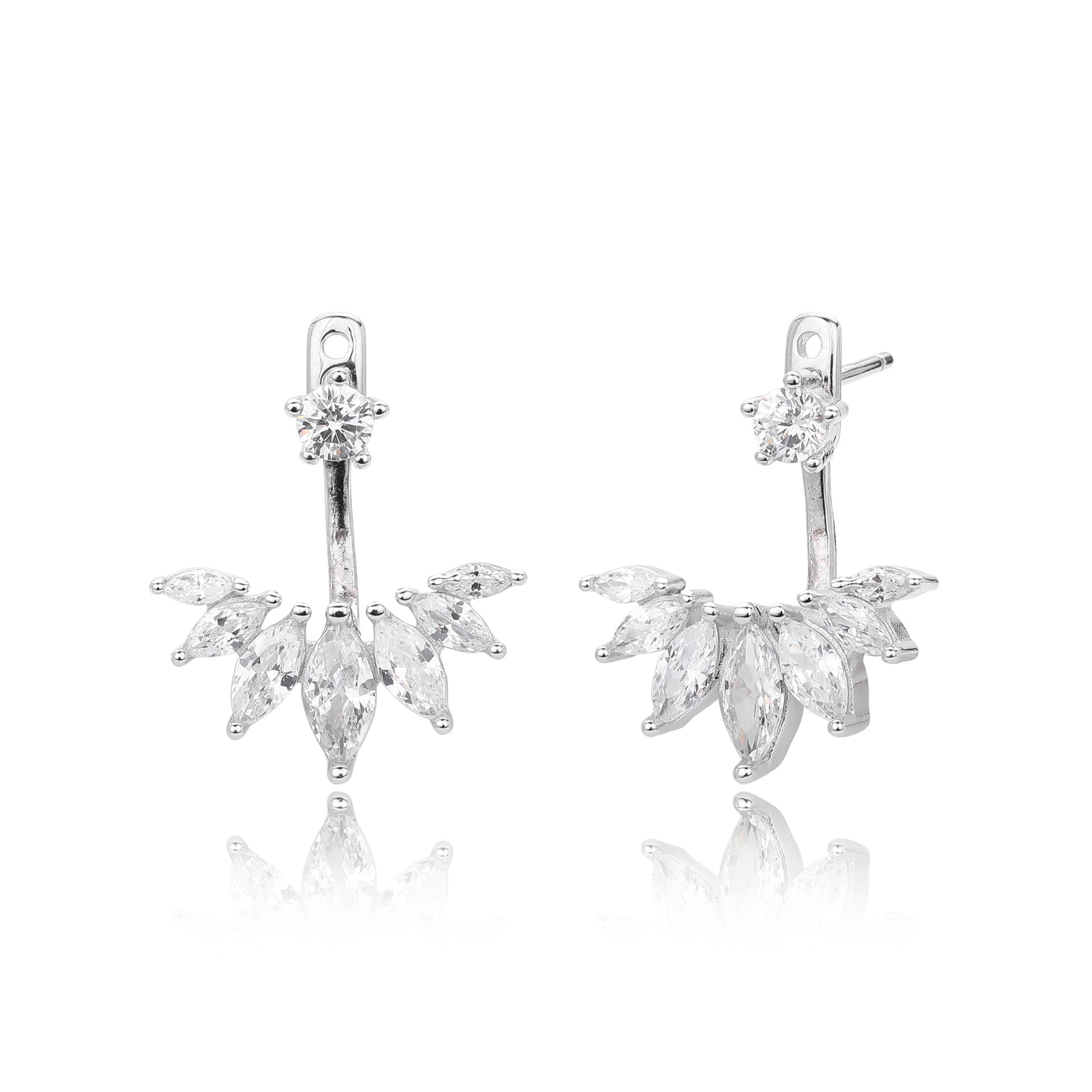 Damen Ohrhänger mit funkelndem Zirkon-Motiv und hochwertigem 925 Sterlingsilber Shop Nory