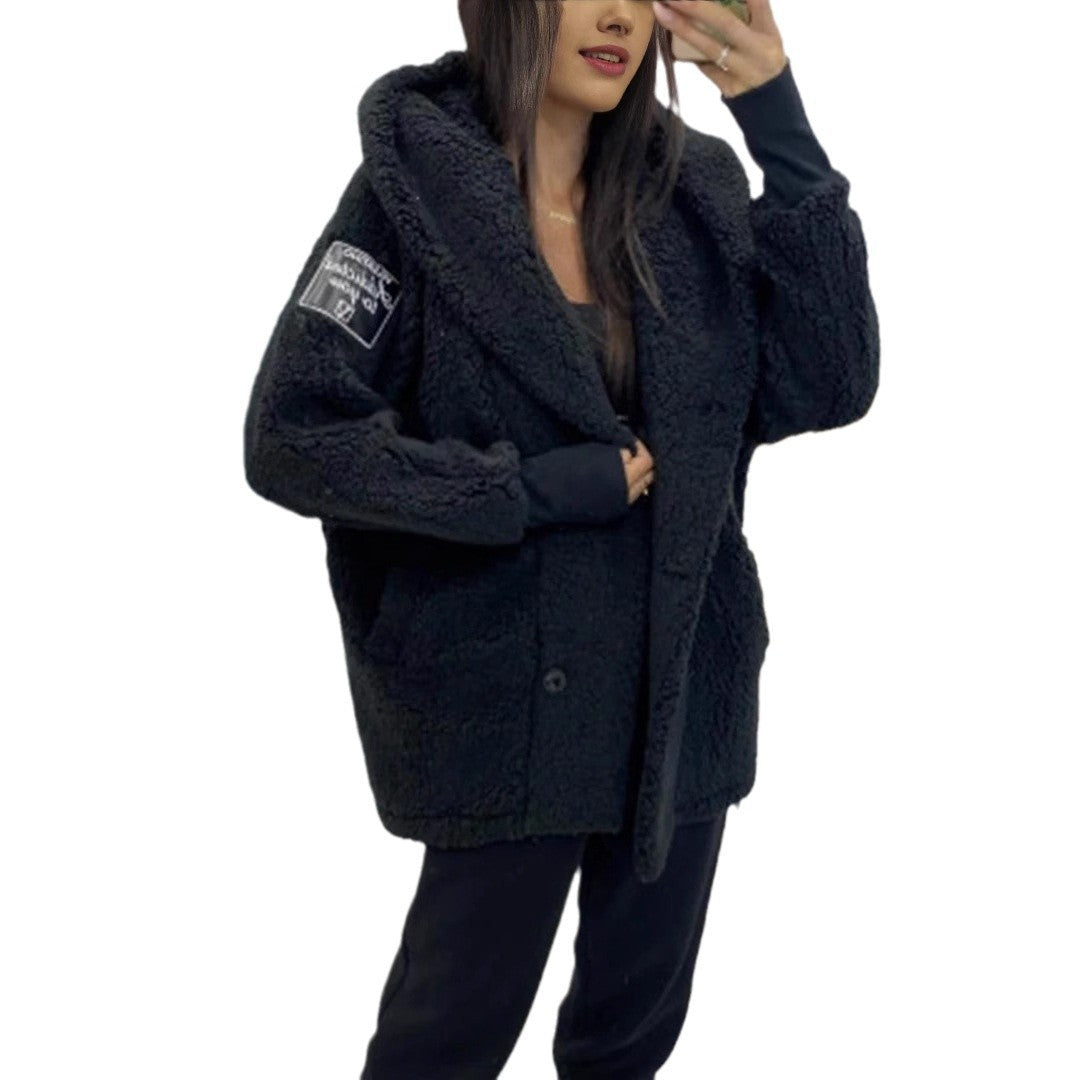Damen Oversized Teddyjacke