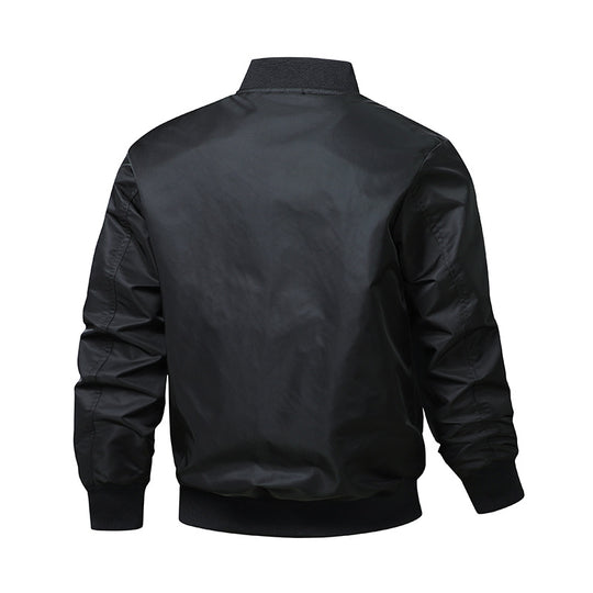 Herren Urbaner Nylon-Bomber mit Utility-Ärmeltasche und leichter Thermoisolierung Shop Nory