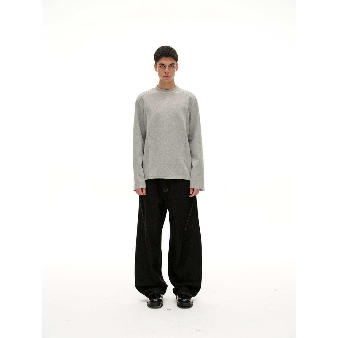 Unisex Oversize‑Sweatshirt mit Raglanärmeln und minimalistischen Teilungsnähten Shop Nory