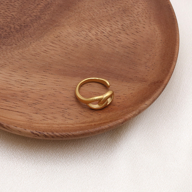 Damen Offener Ring mit elegantem Knoten-Design Shop Nory