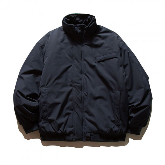 Unisex Boxy-wattierte Übergangsjacke mit hohem Stehkragen und Utility-Taschen Shop Nory