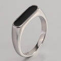 Herren Siegelring mit elegantem, poliertem Onyx-Einsatz Shop Nory