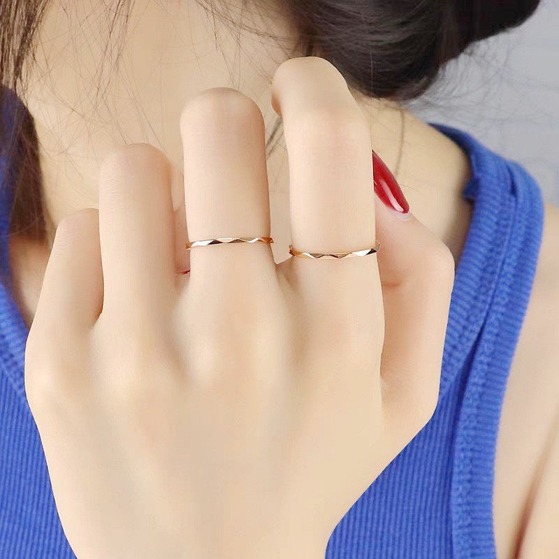 Damen Ring mit kunstvollem geometrischen Muster Shop Nory