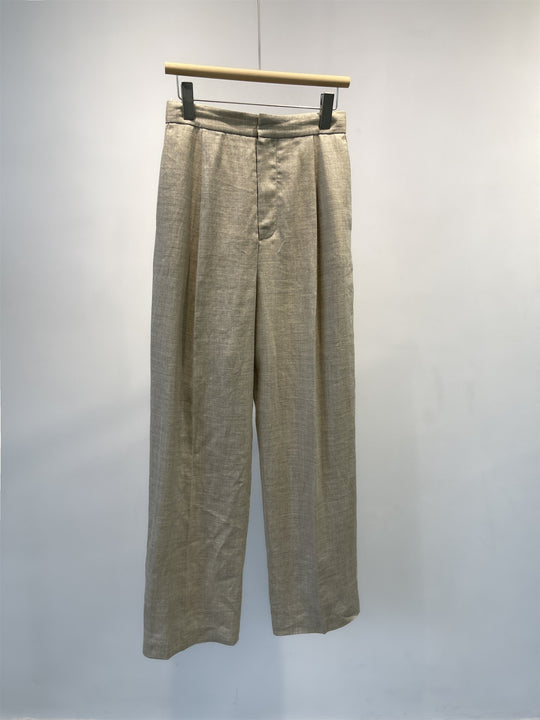 Damen Maßgeschneiderte Weite Leinenhosen Shop Nory 1787623024
