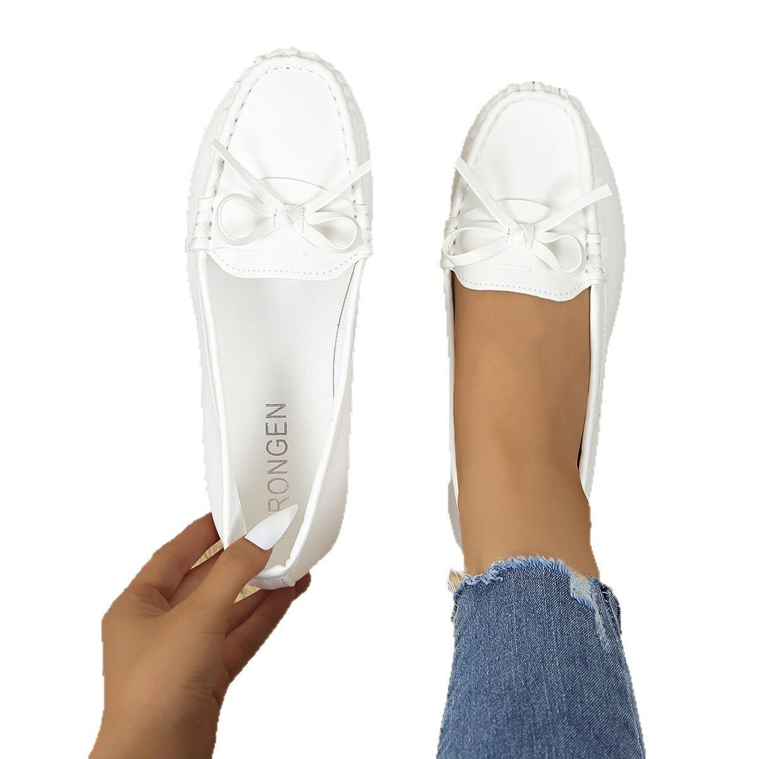 Damen Mokassins mit elegantem Schleifenakzent und weicher Sohle
