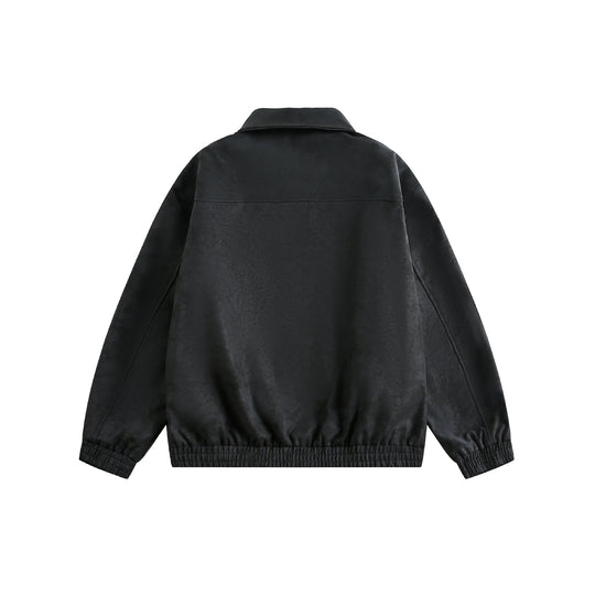 Damen Kurz geschnittene Boxy‑Übergangsjacke mit Hemdkragen und Gummizugsaum Shop Nory