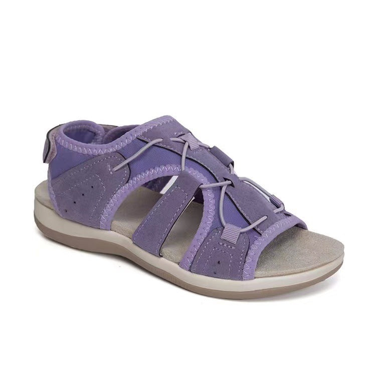 Damen Sportive Komfort-Sandalette mit gepolstertem Fußbett und Klett-Fersenriemen Shop Nory