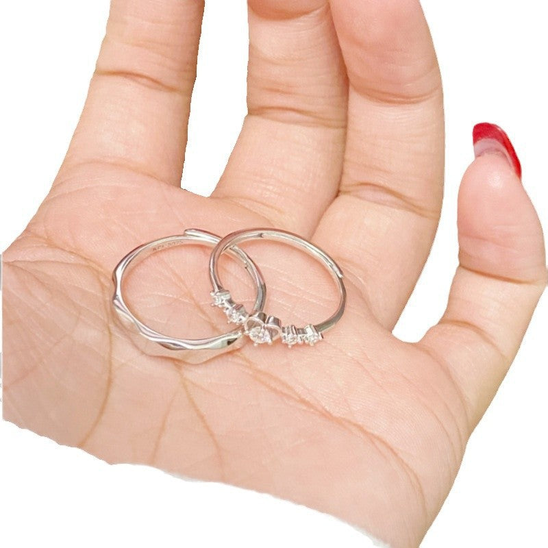 Damen Verlobungsring mit Herzmotiv und funkelnden Zirkonia Shop Nory